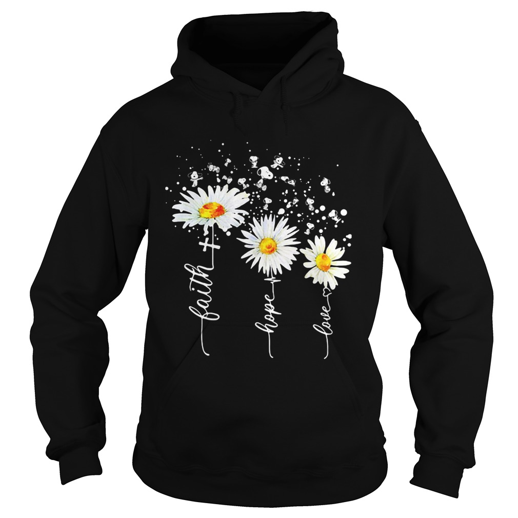 Snoopy flower faith hope love heartbeat  Hoodie