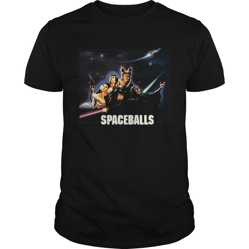 Spaceballs movie characters meteor shower shirt