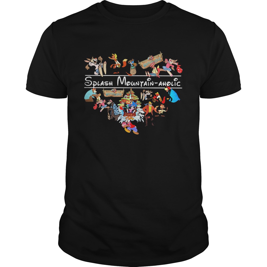 Splash mountain aholic heart shirt