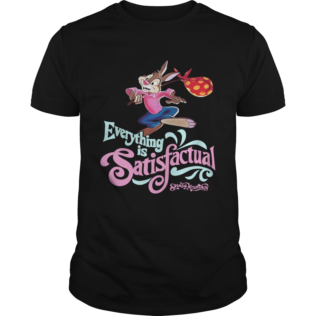 Splash mountain everything is satisfactual shirt