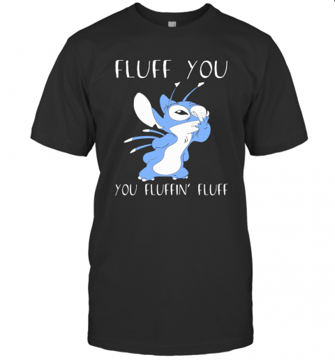 Stitch Fluff You You Fluffin Fluff Black T-Shirt Classic Men's T-shirt