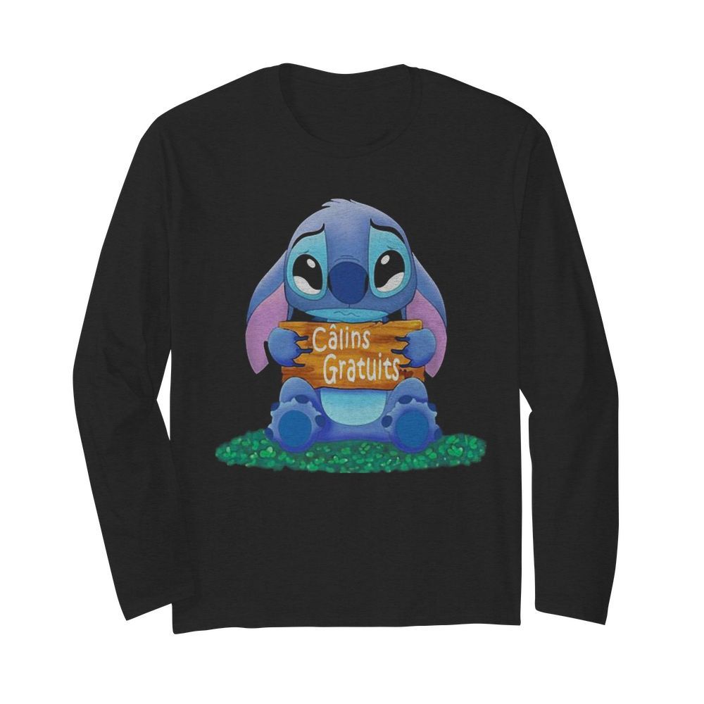 Stitch crying calins gratuits  Long Sleeved T-shirt 