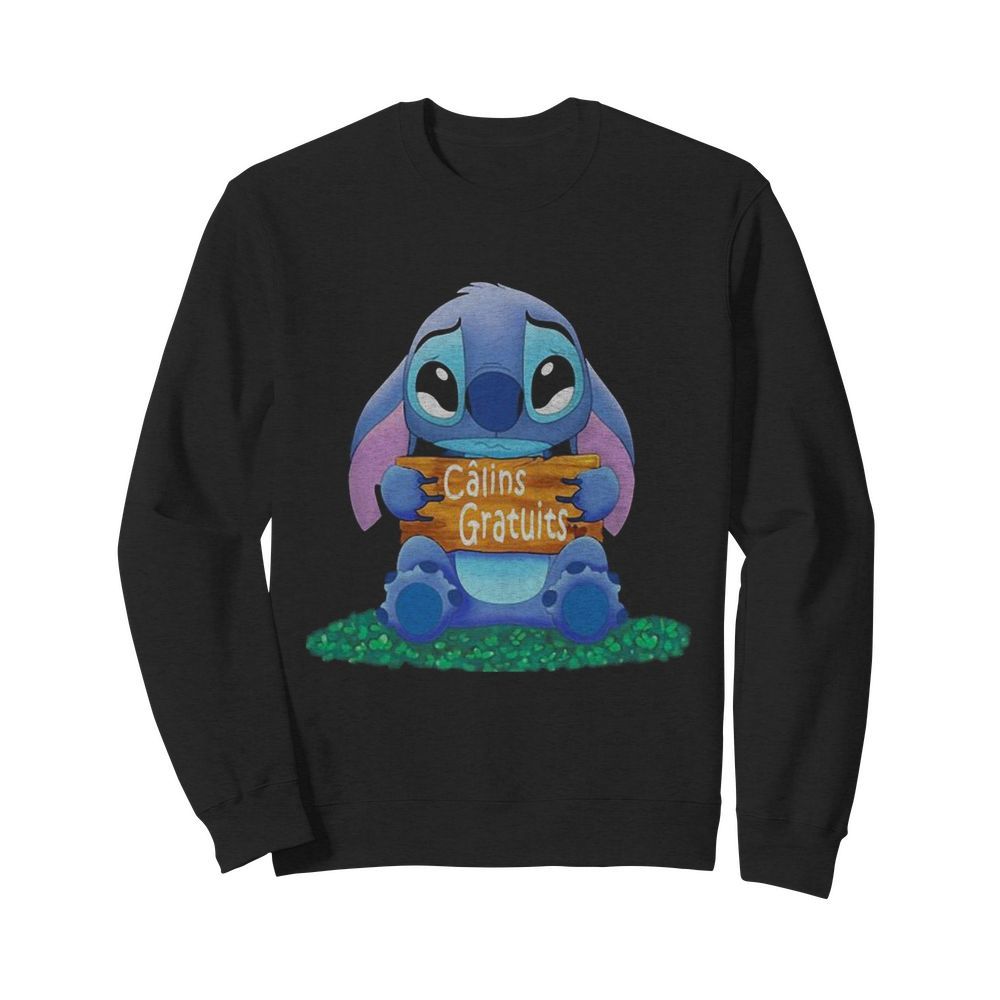 Stitch crying calins gratuits  Unisex Sweatshirt