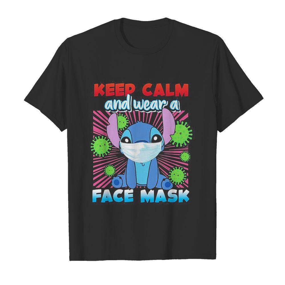 Stitch mask keep calm and wear a face mask covid-19  Classic Men's T-shirt