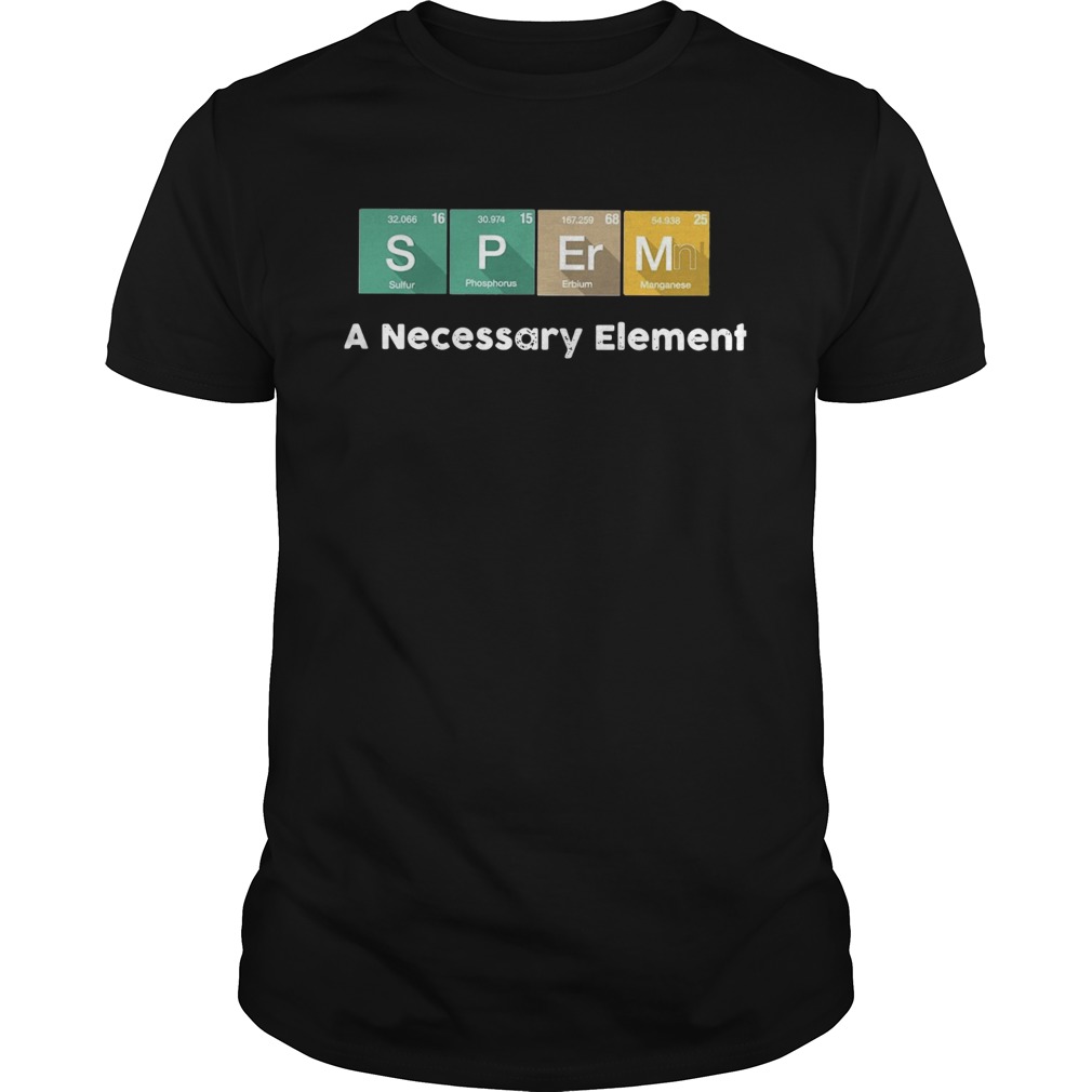 Sulfur Phosphorus Erbium Manganese A Necessary Element shirt