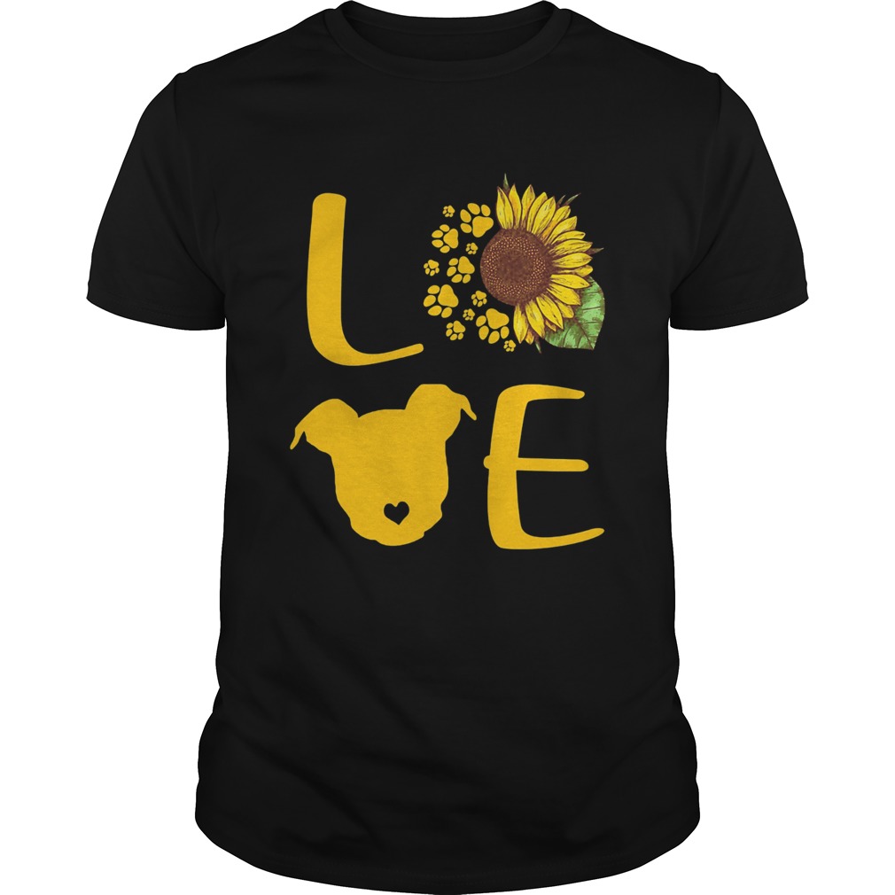 Sunflower dog paw love shirt