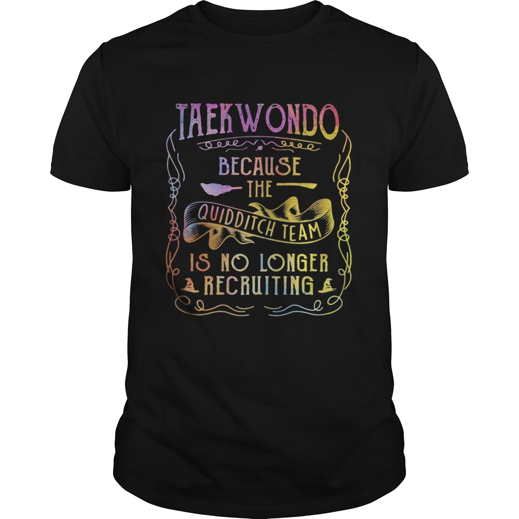 Taekwondo because the quidditch team is no longer recruiting shirt