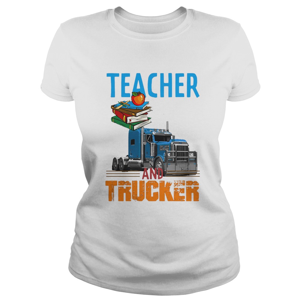 Teacher and trucker book apple  Classic Ladies