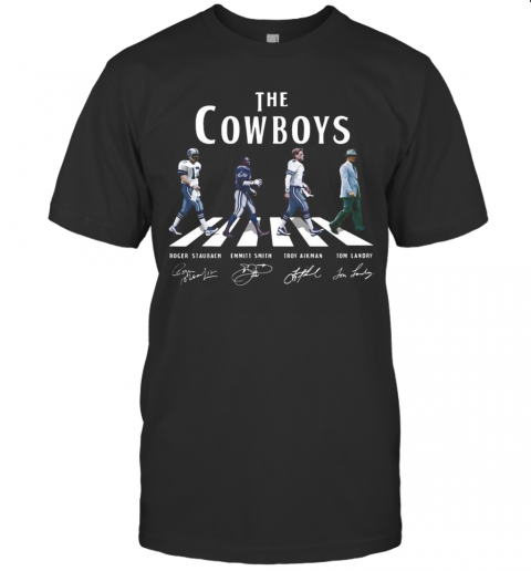 The Dallas Cowboys Football Team Abbey Road Signatures T-Shirt