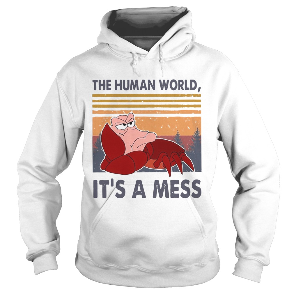 The Human World Its A Mess Vintage  Hoodie