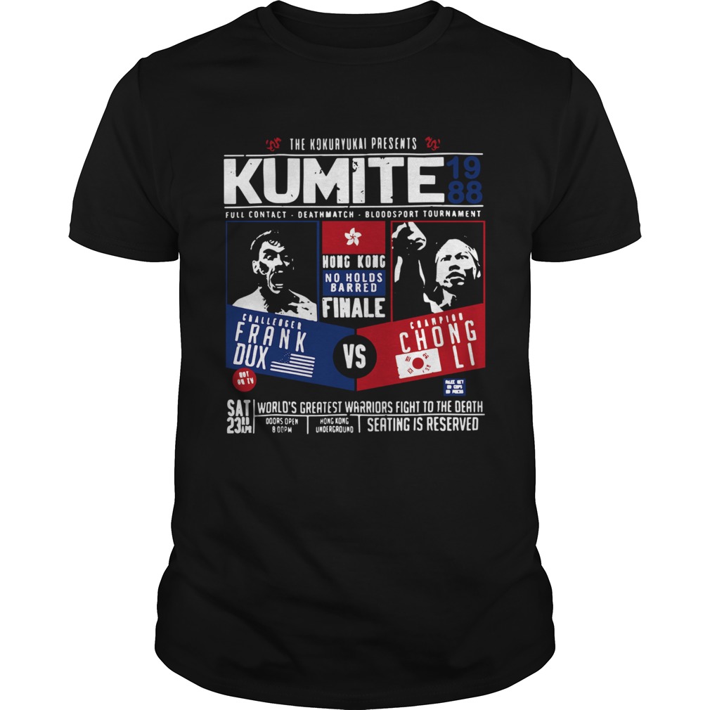 The Kokuryukai presents Kumite 1988 full contact deathmatch shirt