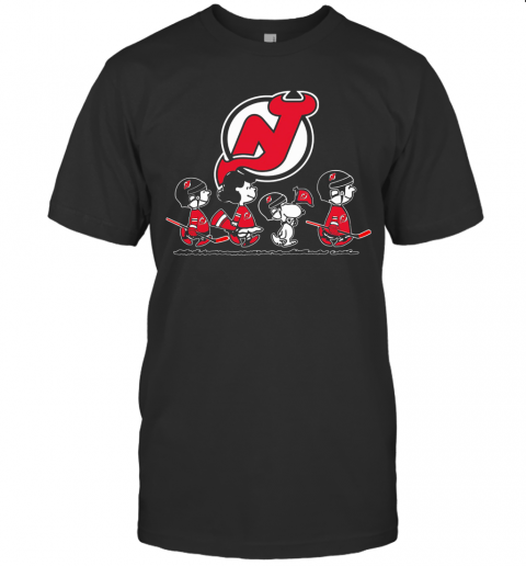 The Peanuts New Jersey Devils Hockey Logo T-Shirt