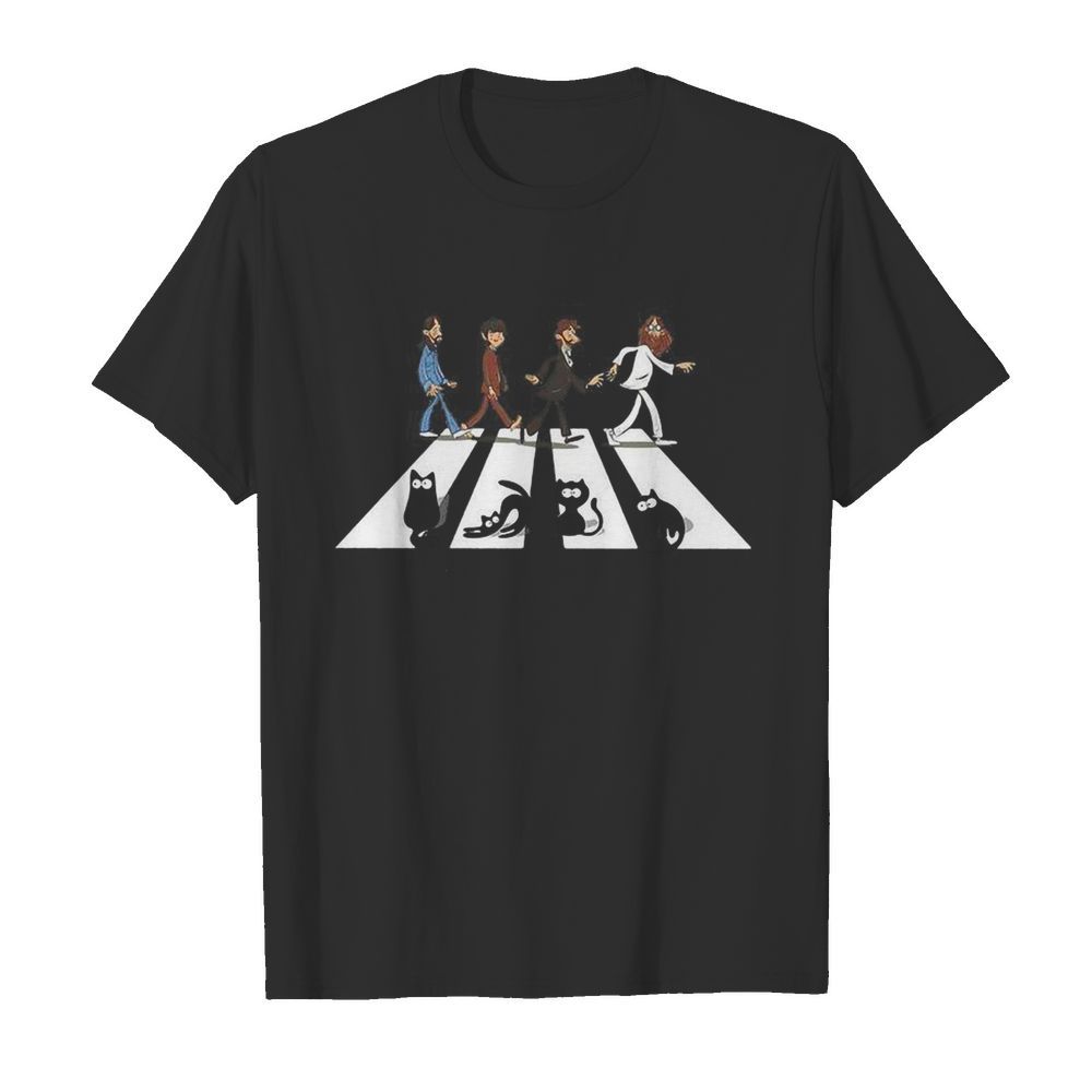 The beatles and black cats abbey road shirt