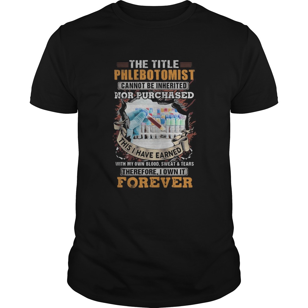 The title phlebot tomist nor purchased forever shirt