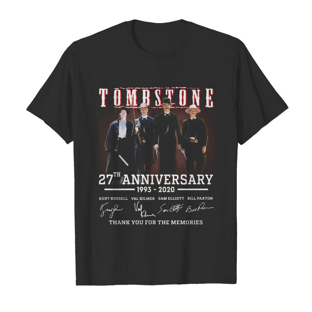 Tombstone 27th Anniversary 1993-2020 All Character Signatures shirt