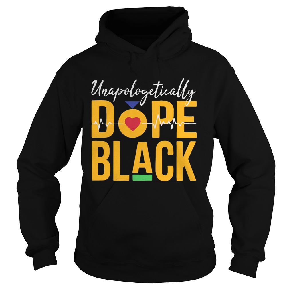 Unapologetically dope black heartbeat  Hoodie