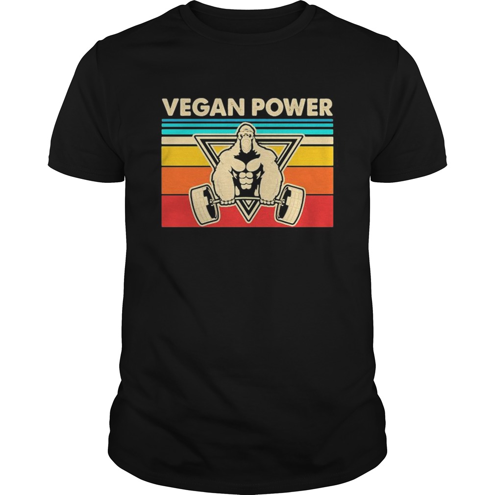 Vegan Power Vintage Retro shirt