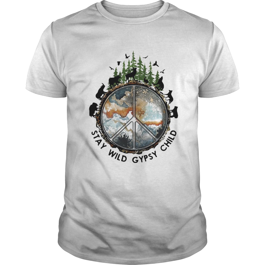 Wolf stay wild gypsy child shirt