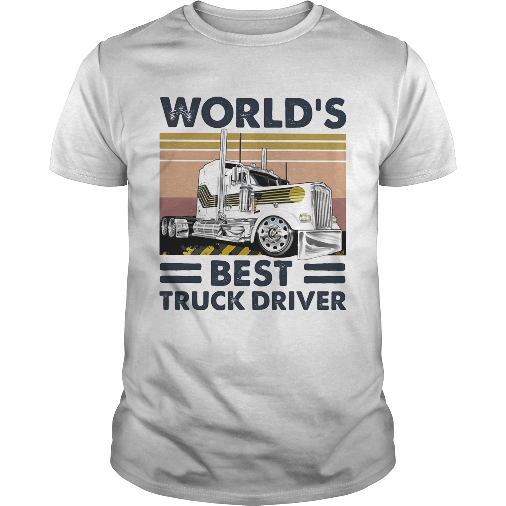 Worlds Best Truck Driver Vintage Retro shirt