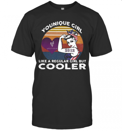 Younique Girl Like A Regular Girl But Cooler 2012 Vintage Retro T-Shirt