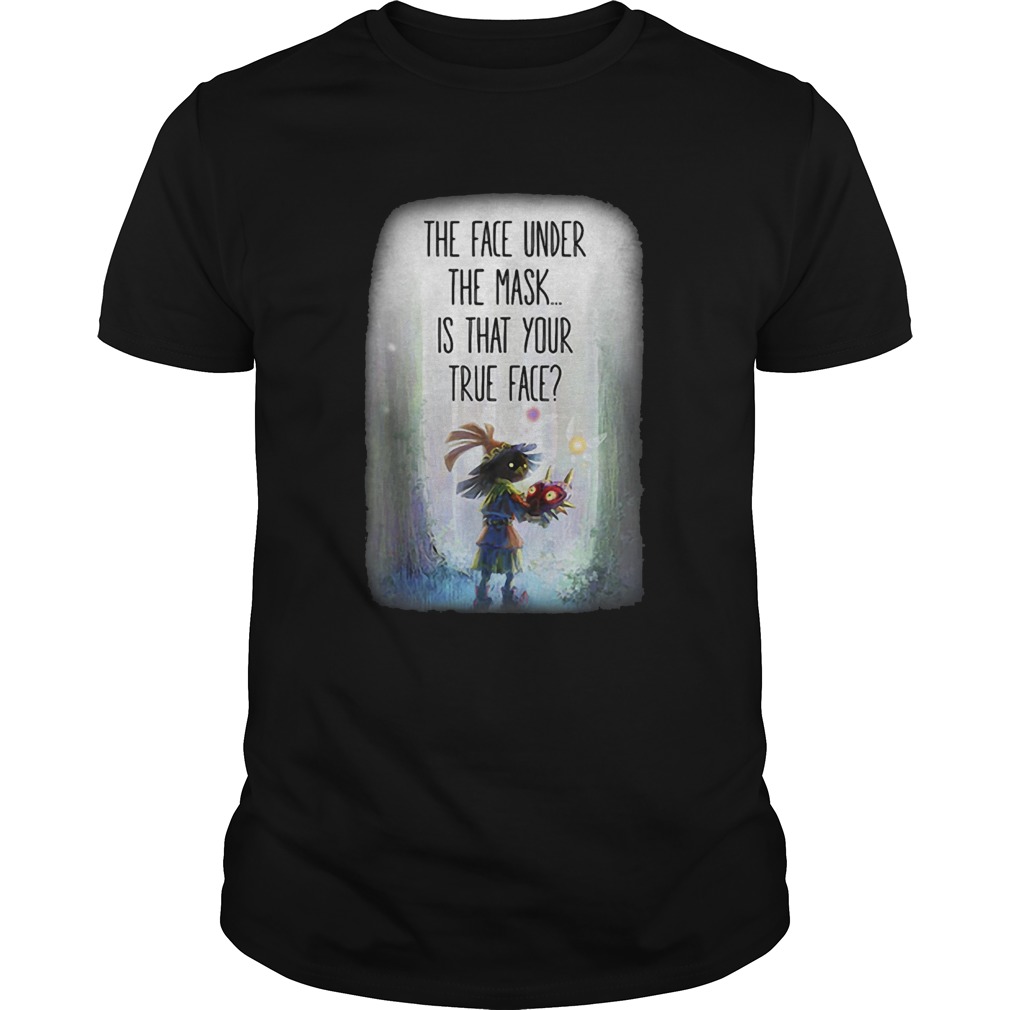 Zelda Skull Kid The Face Under The Mask Is That Your True Face shirt