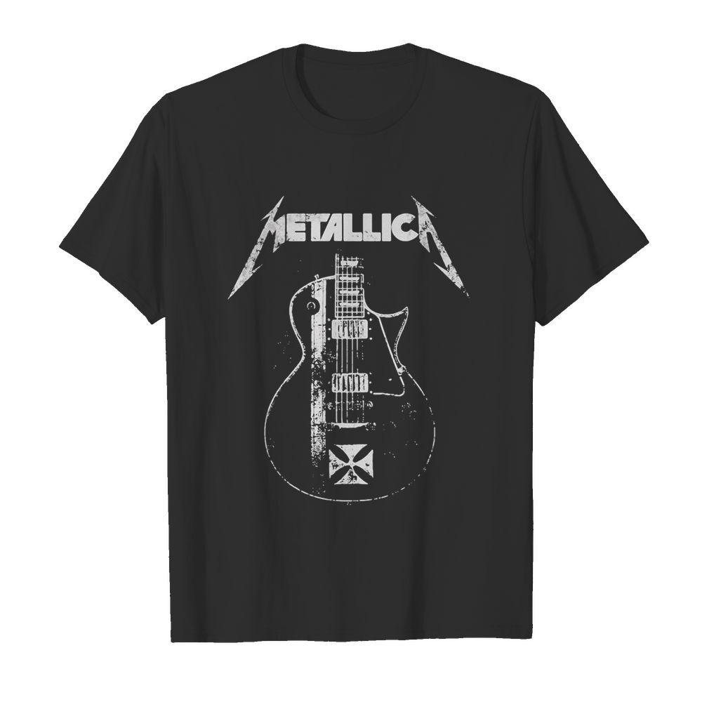 guitar metallica band shirt