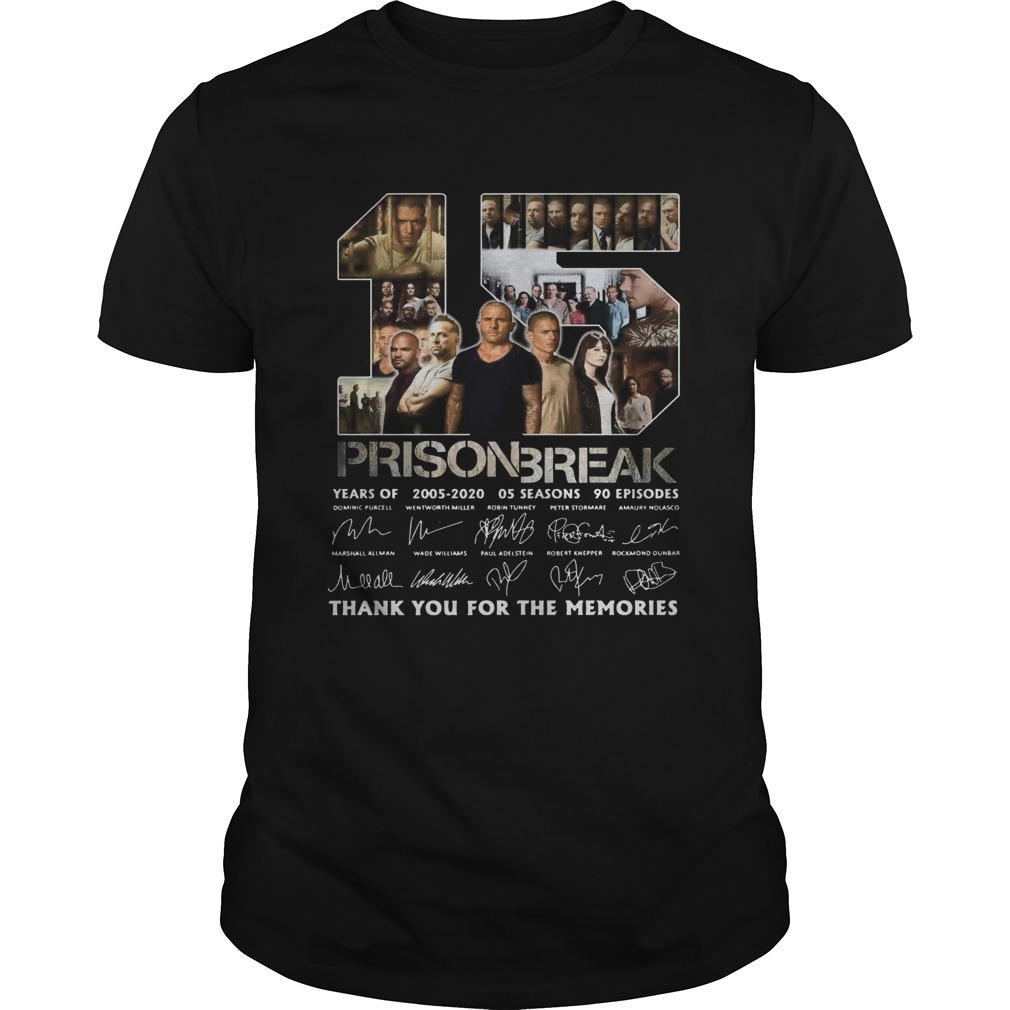 15 Prison Break Thank You For The Memories The Signature shirt