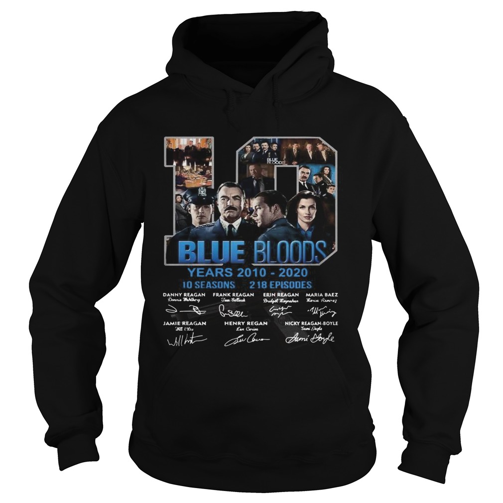 19 Blue Bloods Year 20102020 Signatures  Hoodie