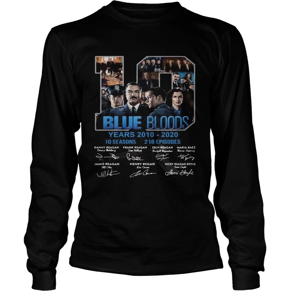 19 Blue Bloods Year 20102020 Signatures  Long Sleeve