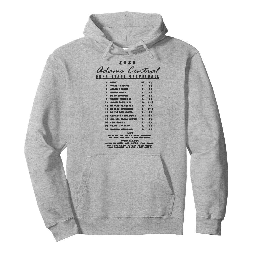 2020 adams central boys state basketball  Unisex Hoodie