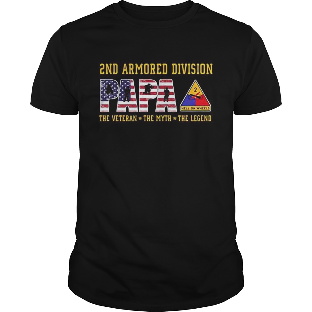 2nd armored division papa the veteran the myth the legend  Unisex