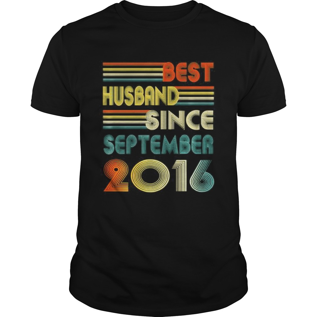 4th Wedding Anniversary Gift Husband Since September 2016 Premium shirt