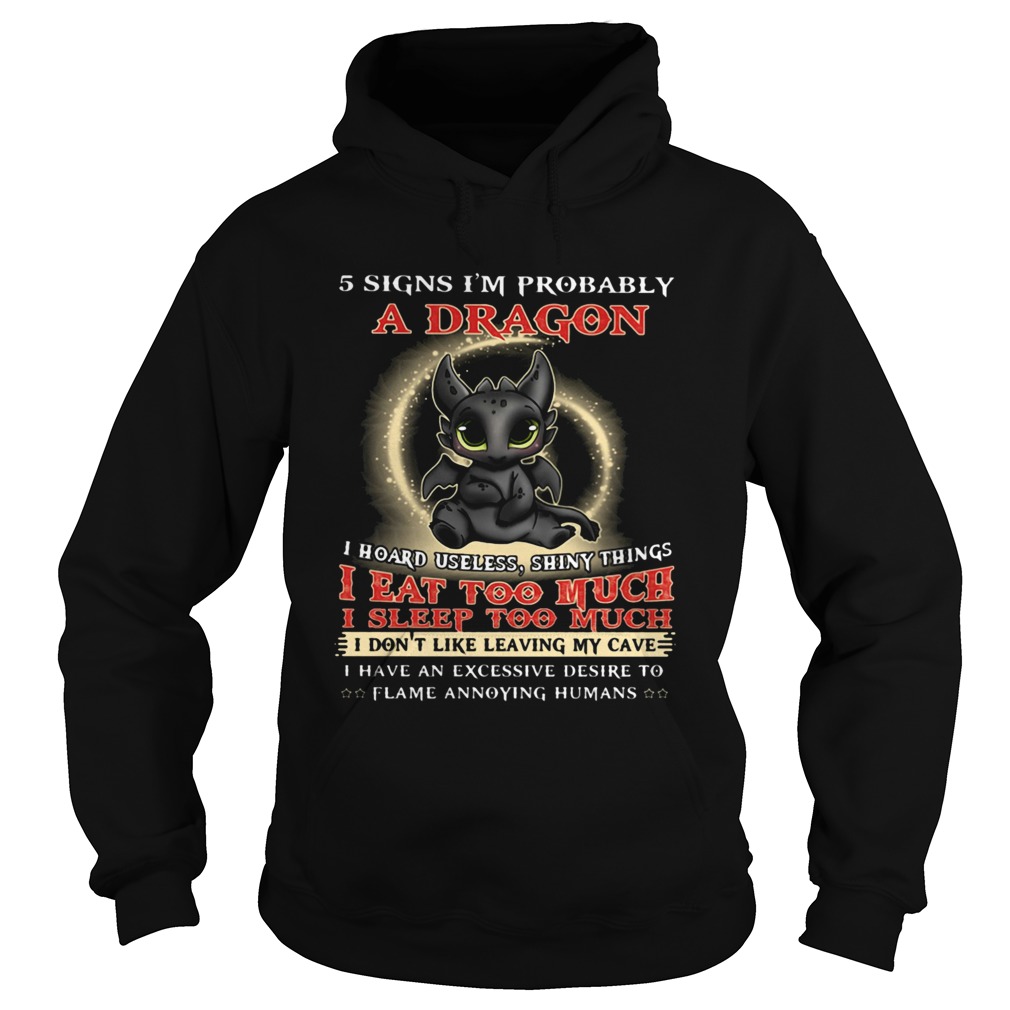 5 Signs Im Probably A Dragon Toothless  Hoodie