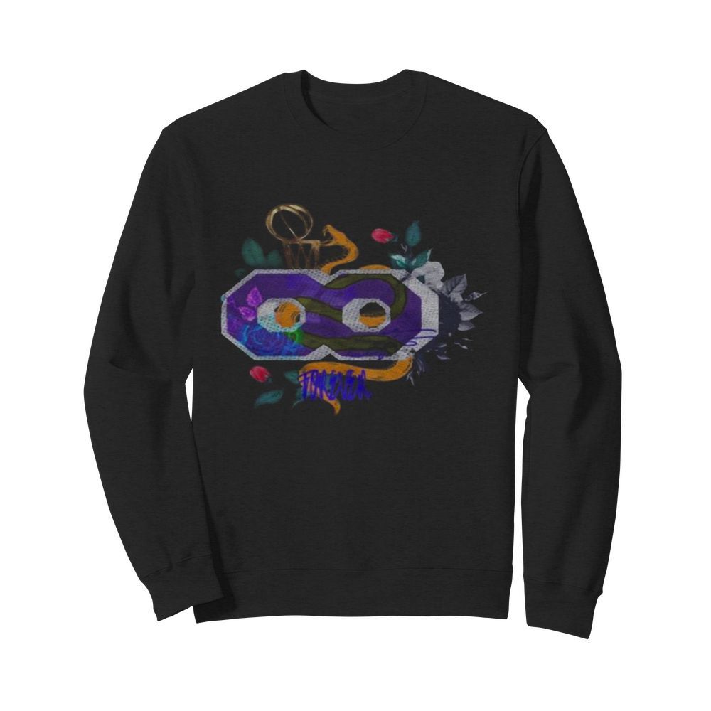 8 mamba kobe bryant forever flowers  Unisex Sweatshirt