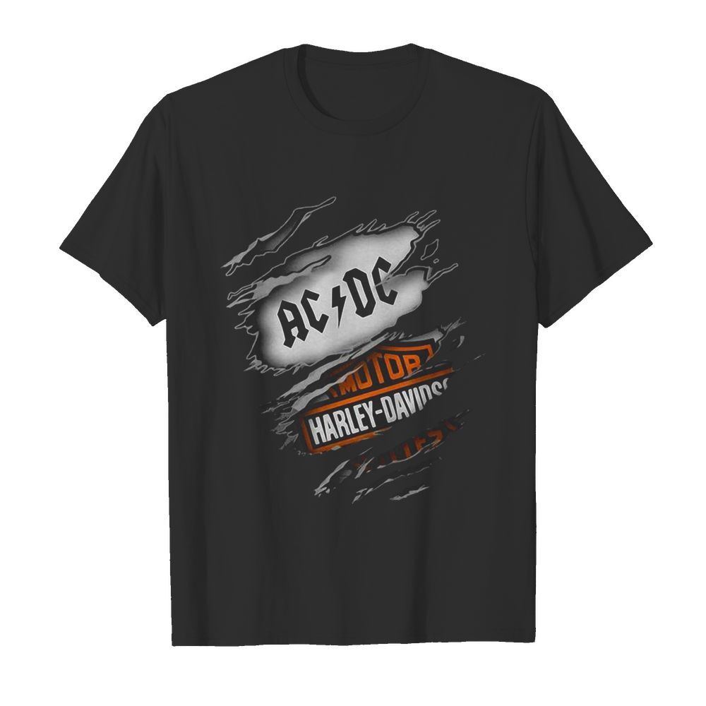 AC DC Inside Me Motor Harley Davidson shirt