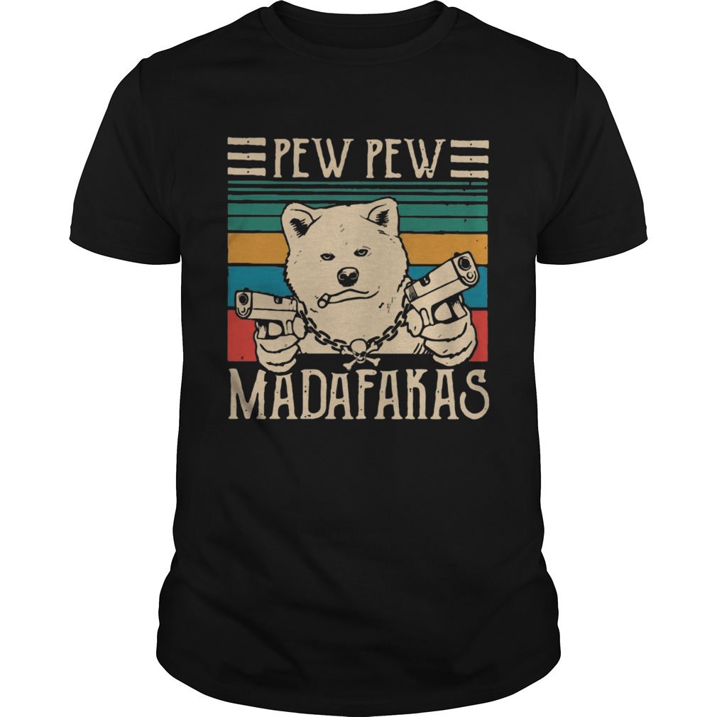 Akita Inu Pew Pew Madafakas Vintage shirt