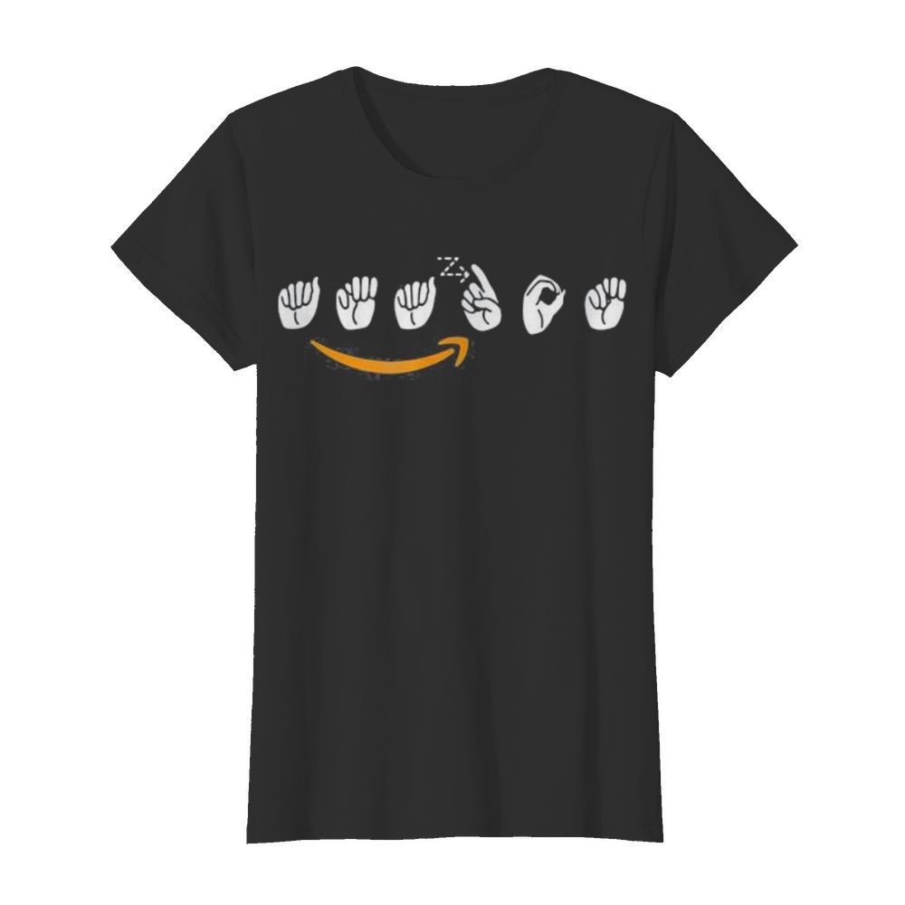 Amazon logo sign language  Classic Women's T-shirt