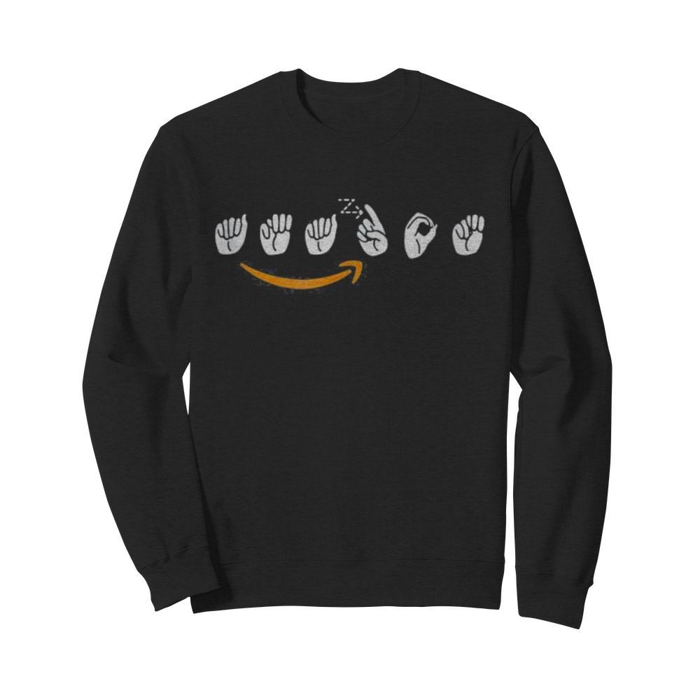 Amazon logo sign language  Unisex Sweatshirt