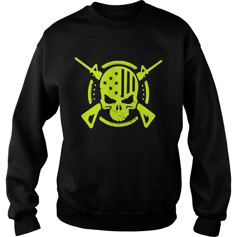 American Flag Skull Gun  Sweatshirt