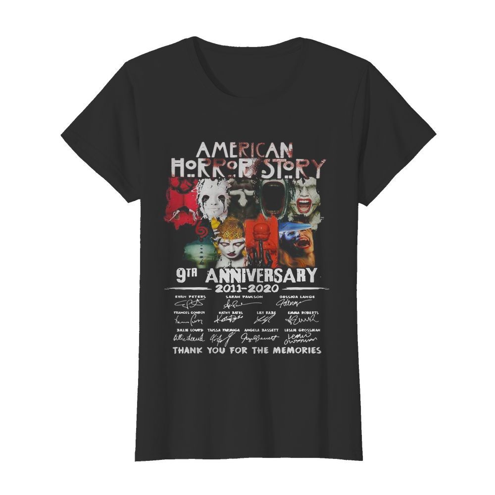 American Horror Story 9th Anniversary 2011 2020 Thank You For The Memories  Classic Women's T-shirt