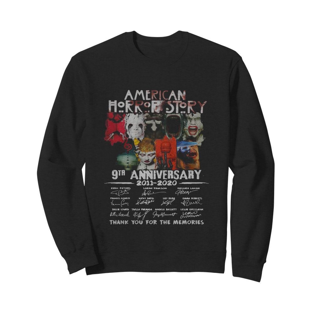 American Horror Story 9th Anniversary 2011 2020 Thank You For The Memories  Unisex Sweatshirt