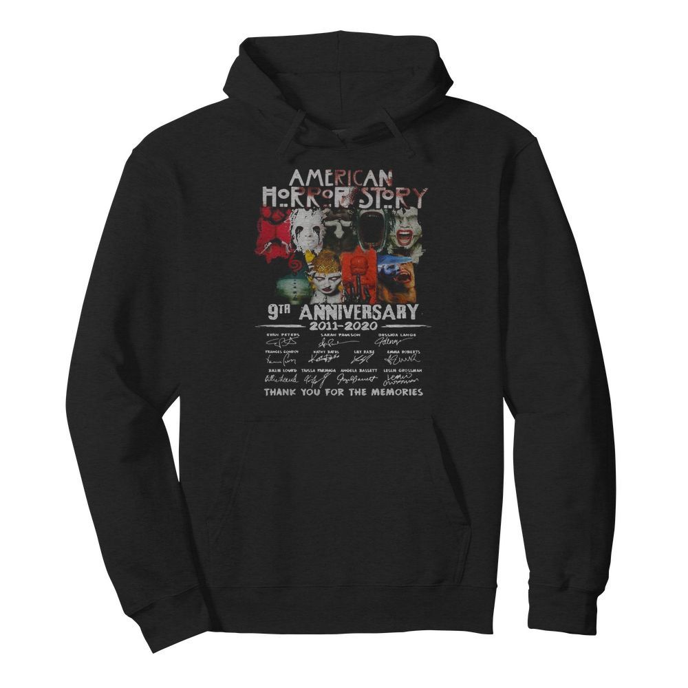 American Horror Story 9th Anniversary 2011 2020 Thank You For The Memories  Unisex Hoodie