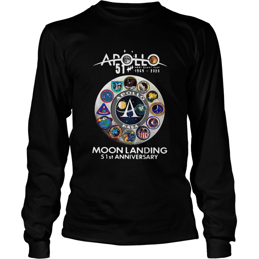 Apollo 51 19692020 Moon Landing 51st Anniversary  Long Sleeve