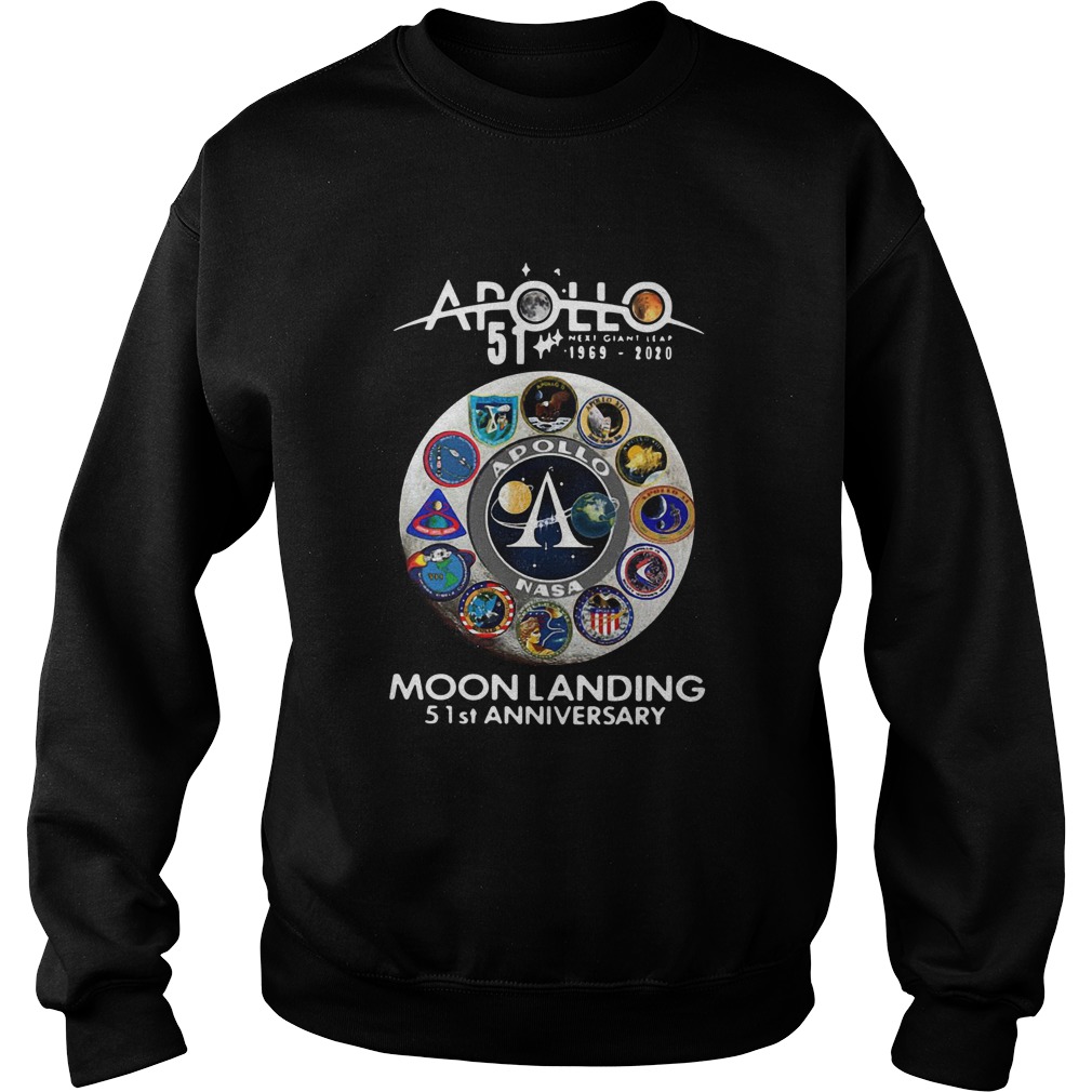 Apollo 51 19692020 Moon Landing 51st Anniversary  Sweatshirt