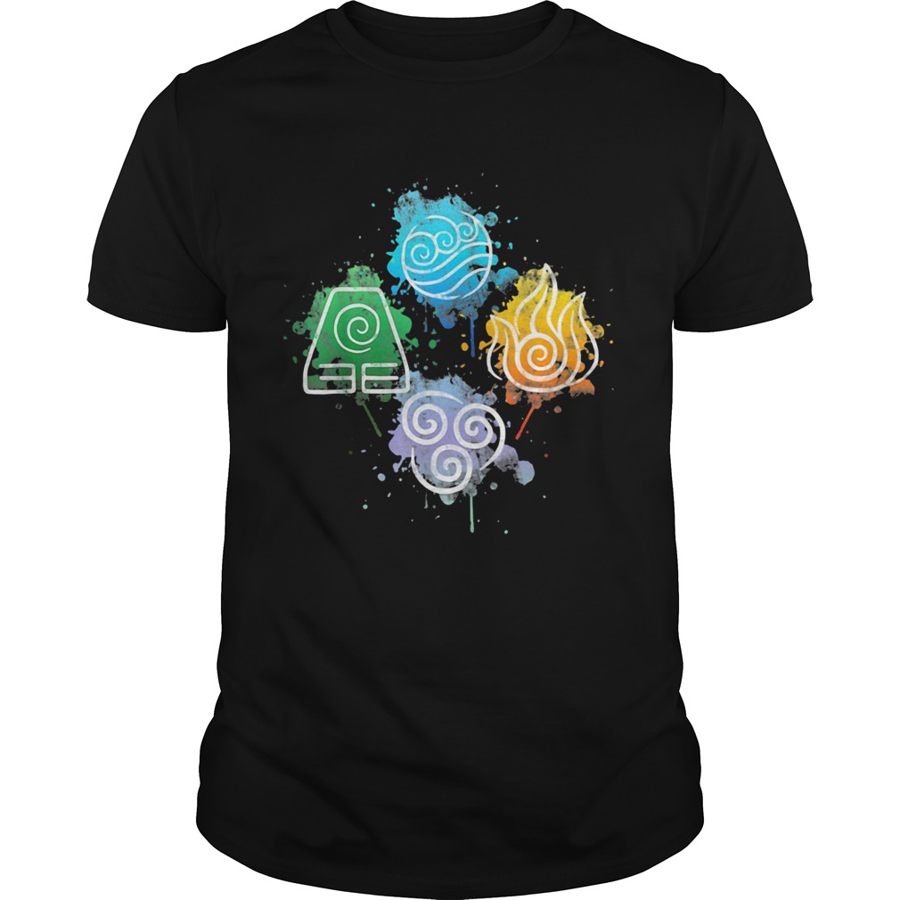 Avatar four elements fire water earth air shirt