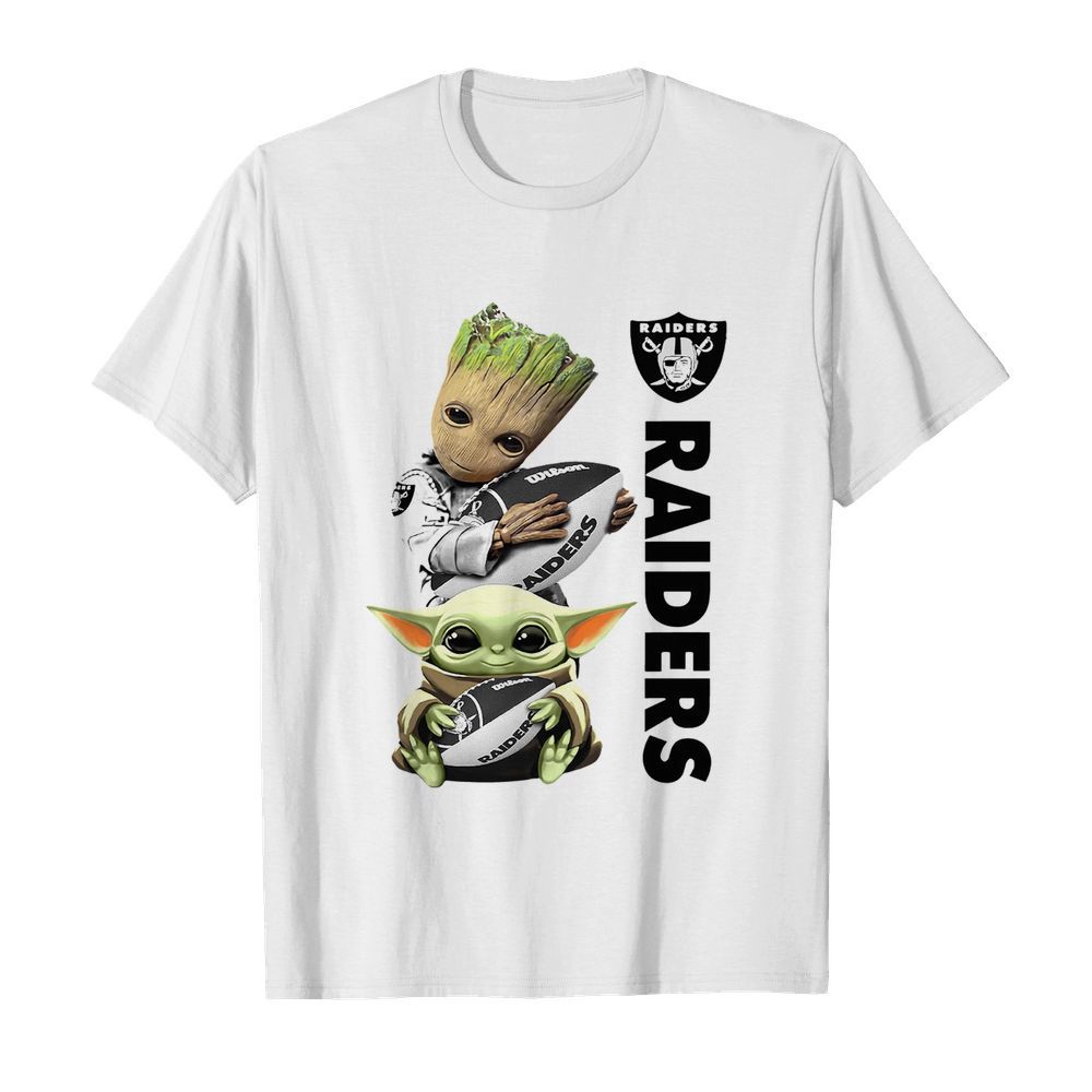 Baby Groot Ansda Hug Oakland Raiders shirt