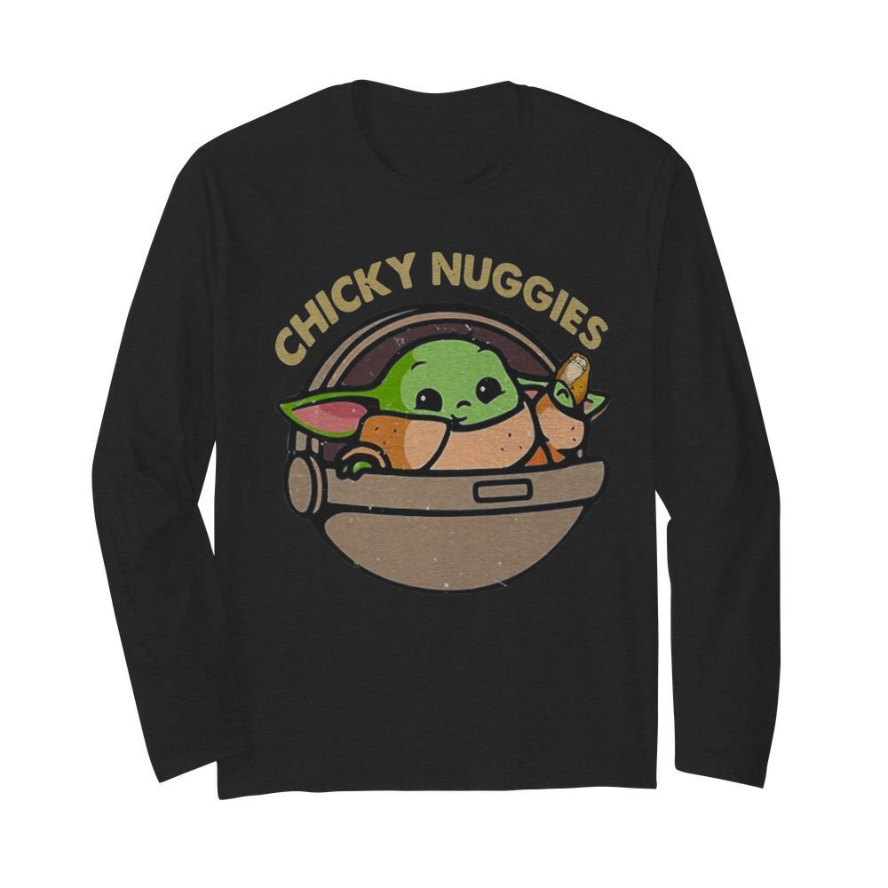 Baby Yoda Chicky Nuggies  Long Sleeved T-shirt 