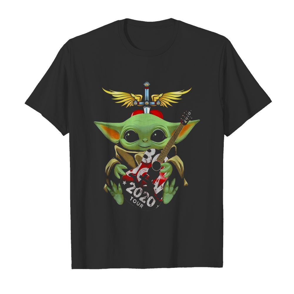 Baby Yoda Hug Bon Jovi 2020 Tour Star Wars shirt