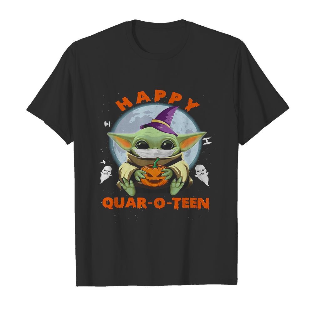 Baby Yoda Hug Pumpkin Happy Quar-o-teen shirt