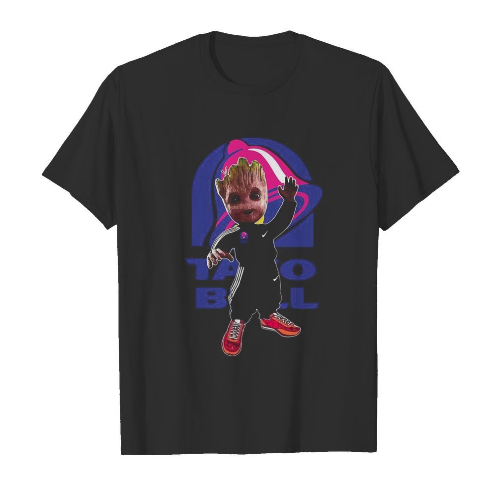 Baby groot taco bell logo shirt